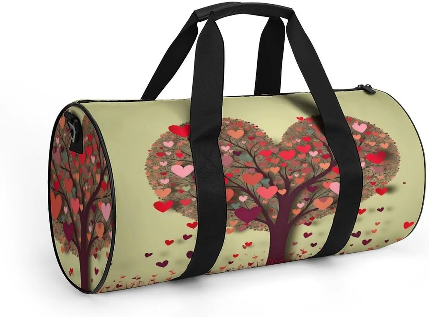 Sport Gym Bag for Women Men,Owl Cylindrical Travel Duffel Bag with Adjustable Straps for Travel, Sports, Workout