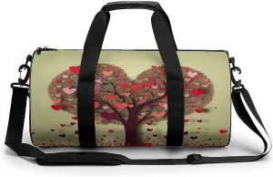 Sport Gym Bag for Women Men,Owl Cylindrical Travel Duffel Bag with Adjustable Straps for Travel, Sports, Workout