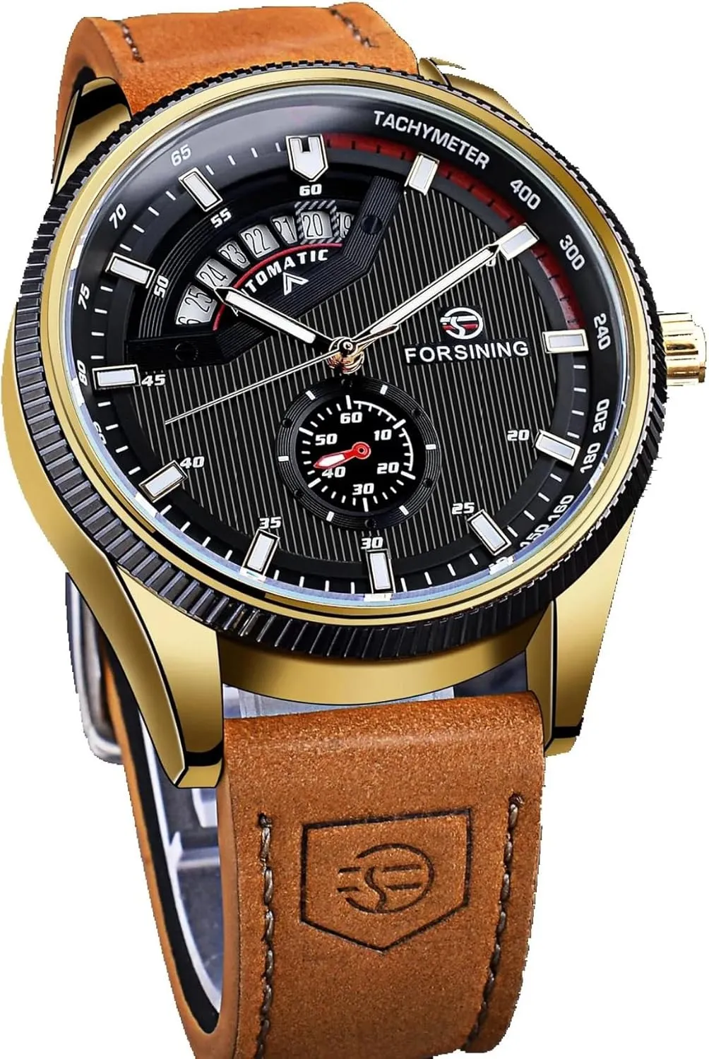 Sport Style Men Automatic Watches Waterproof Mechanical Watch Analog Date Display Luxury Genuine Leather Military Wristwatch