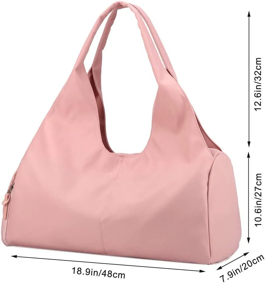 Sports Gym Bag with Wet Pocket and Shoes Compartment Travel Duffel Bag for Women and Men