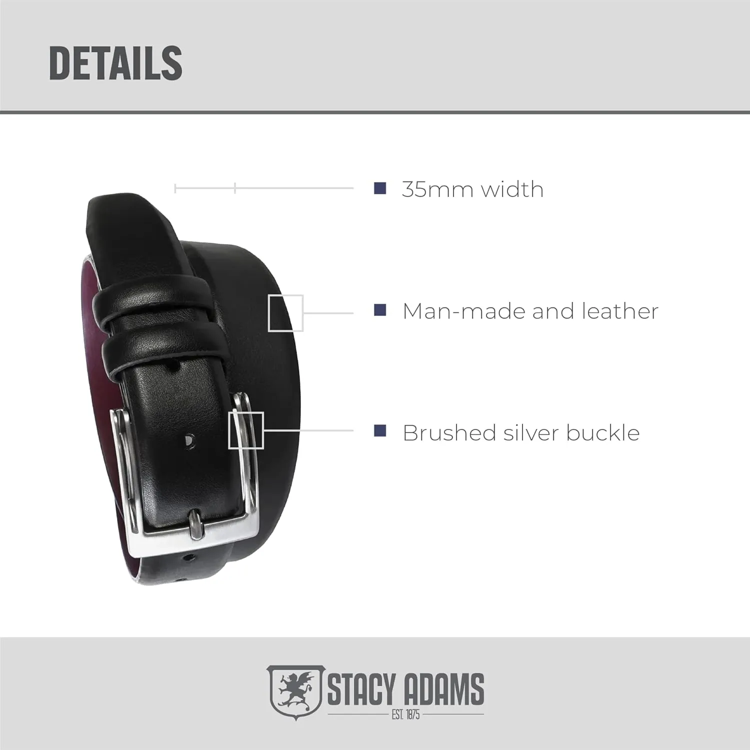 Stacy Adams Men's Russell Belt