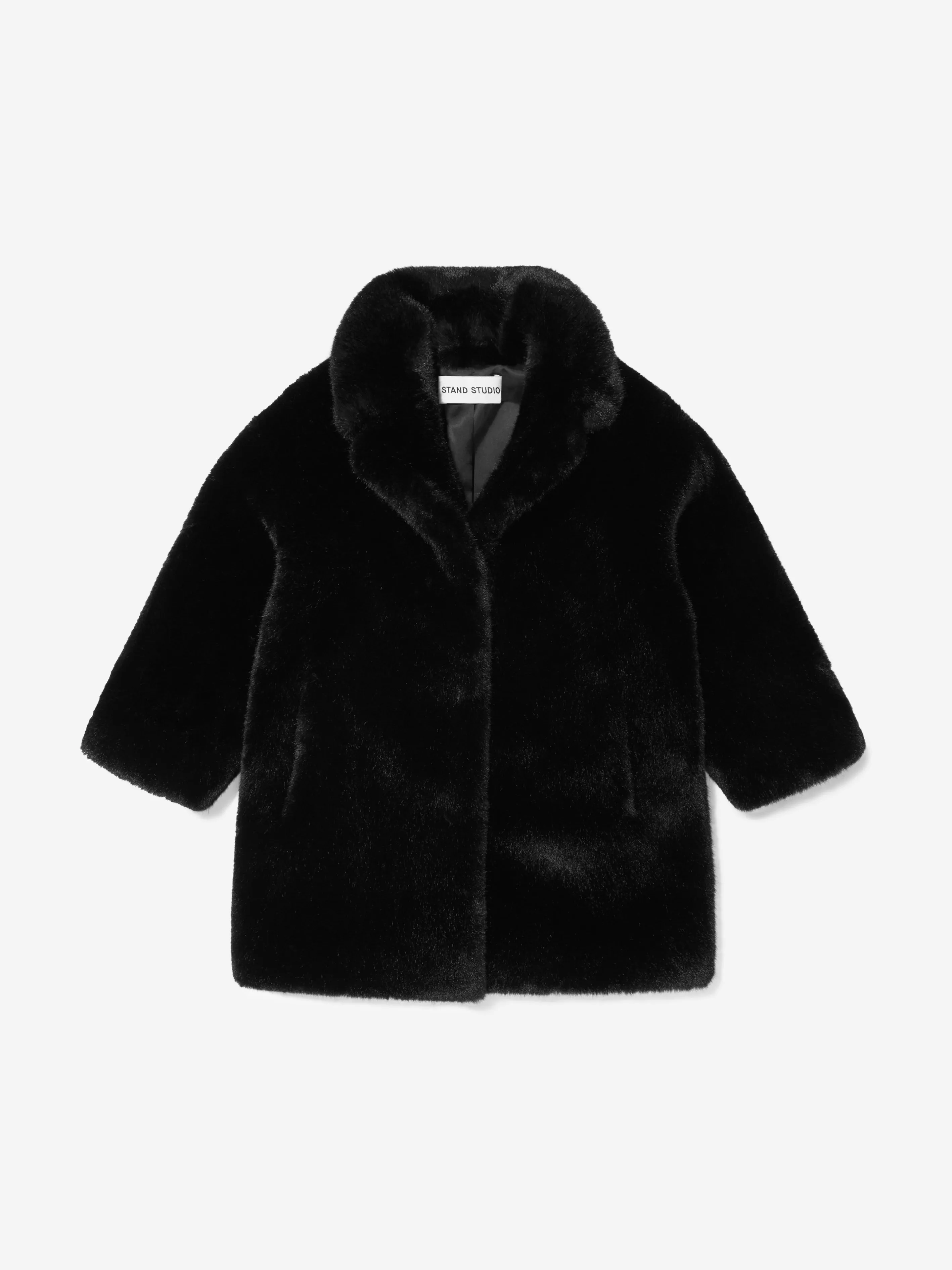 Stand Studio Girls Faux Fur Camille Cocoon Mini Coat