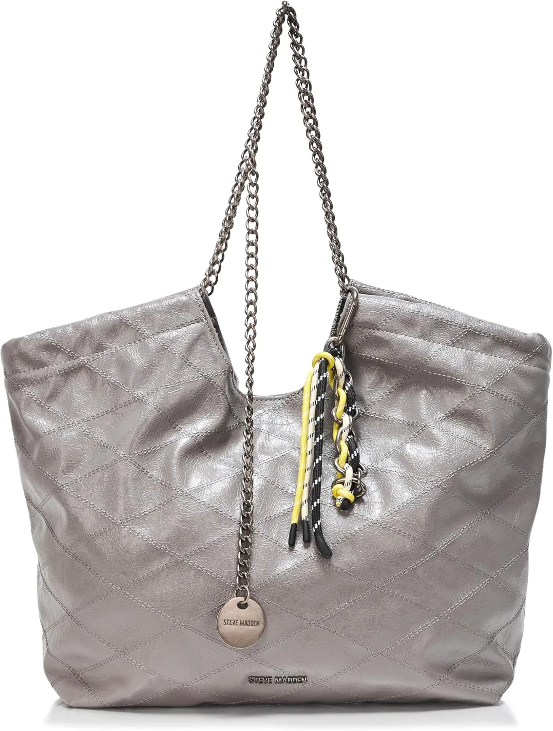 Steve Madden Bkenz Patent Quilted Tote
