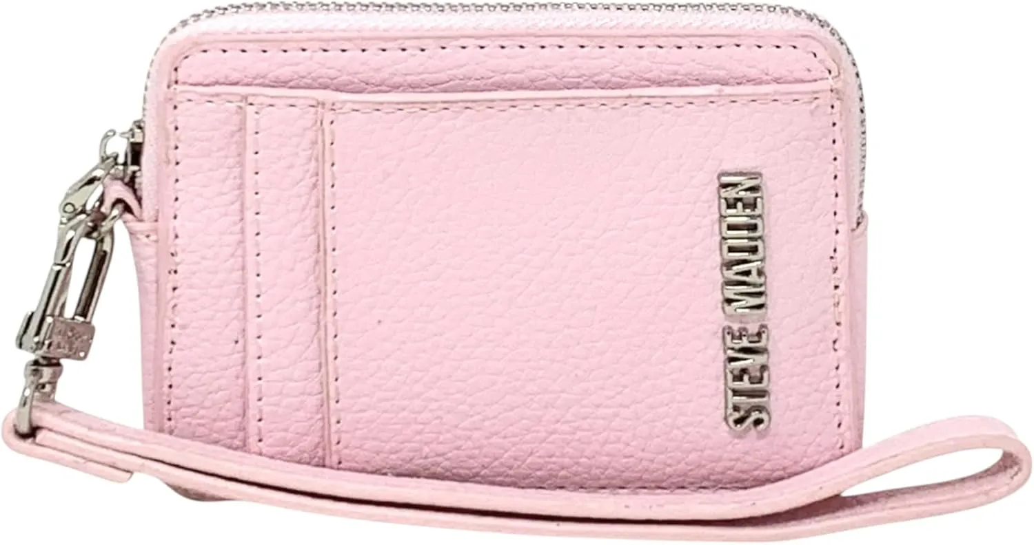 Steve Madden Bpipper Zip Around Card Case Wristlet