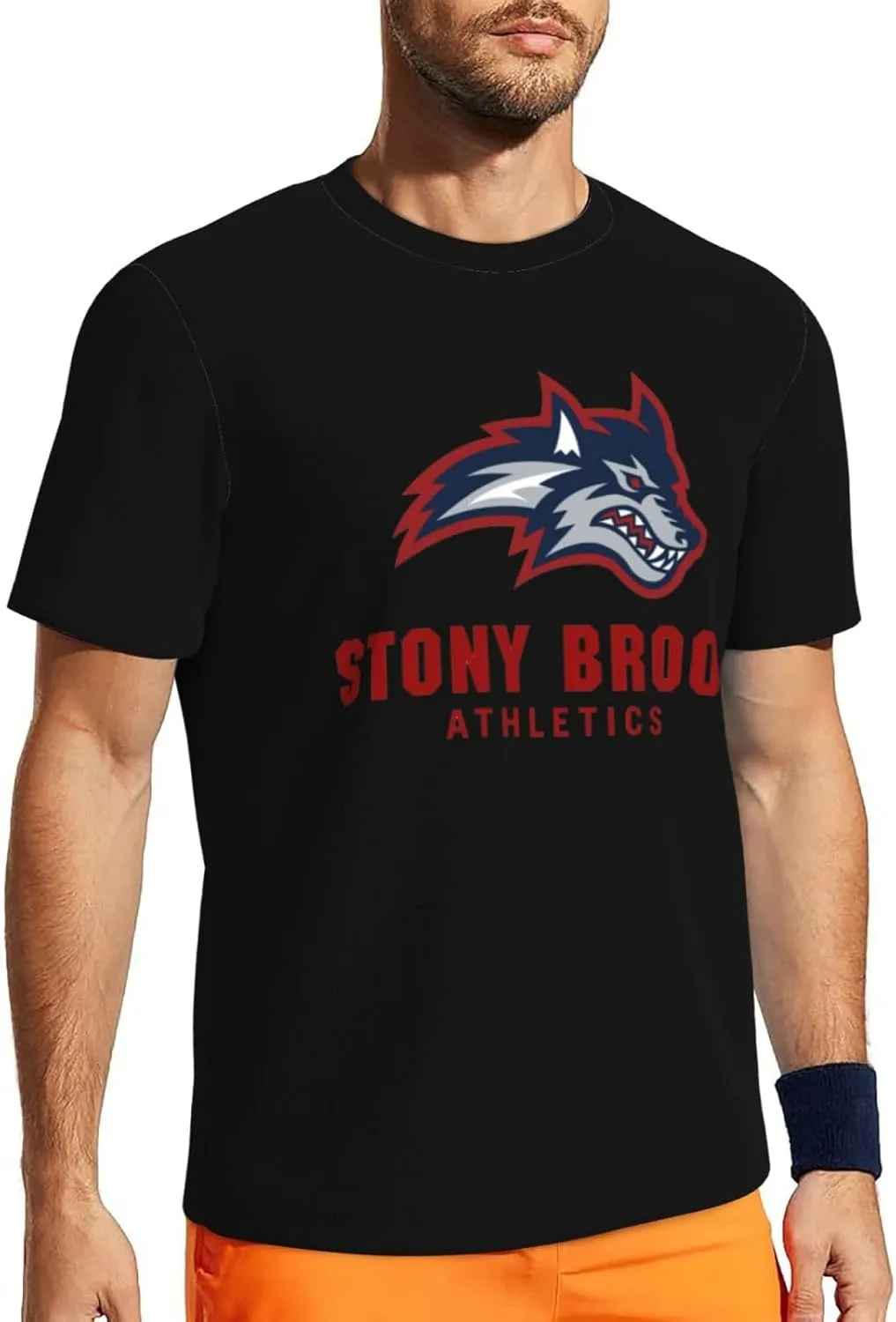 Stony Brook University Men's Lightweight Breathable Mesh Short Sleeve T-Shirt