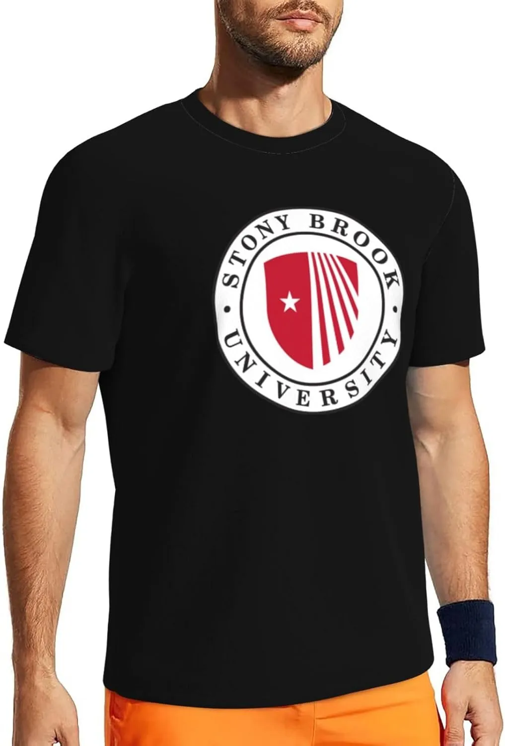 Stony Brook University Men's Lightweight Breathable Mesh Short Sleeve T-Shirt