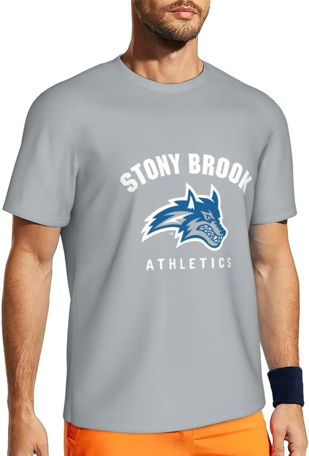 Stony Brook University Men's Lightweight Breathable Mesh Short Sleeve T-Shirt