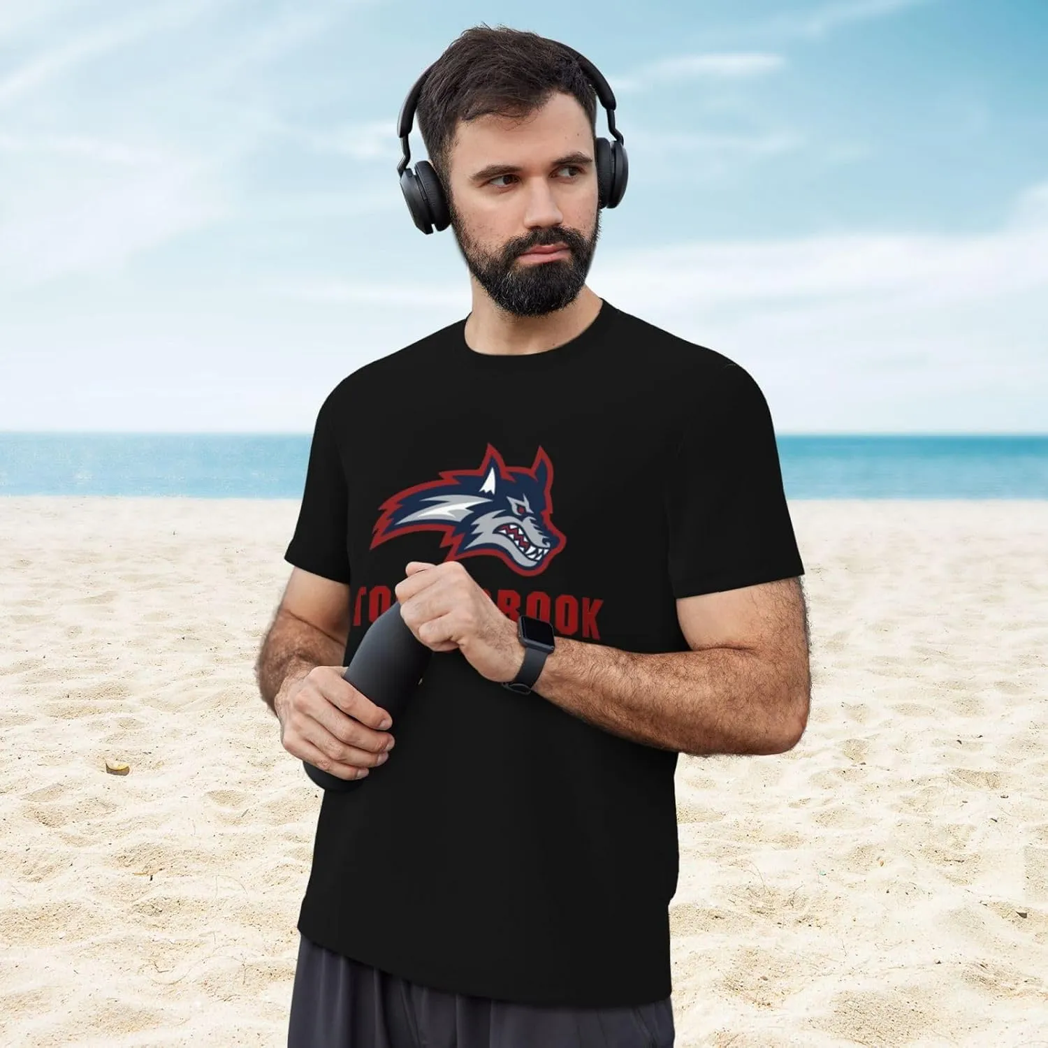 Stony Brook University Men's Lightweight Breathable Mesh Short Sleeve T-Shirt