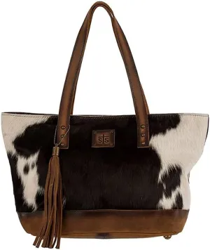 STS Ranchwear Classic Cowhide Tote Ladies Leather Zip Multi-Color