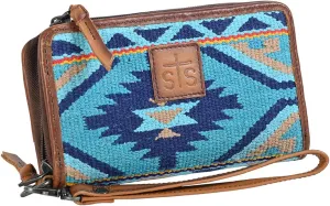 STS Ranchwear Womens Mojave Sky Kacy Multi-Color Leather Clutch Bag
