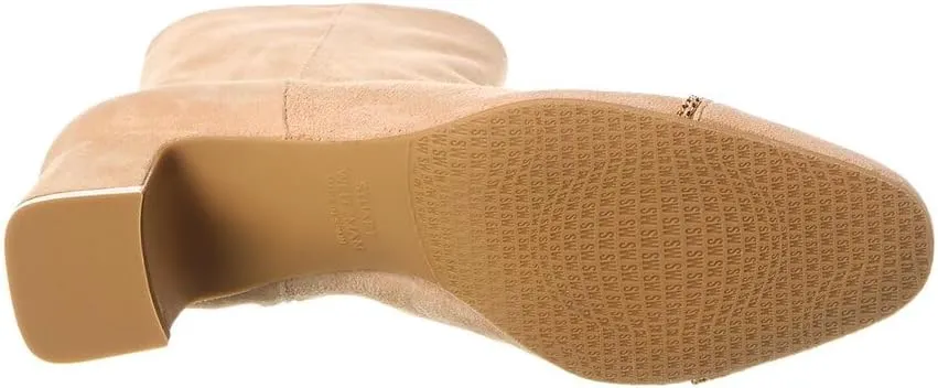 Stuart Weitzman Milla Chain 60 Zip Suede Bootie