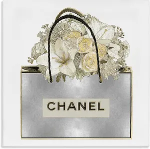 Stupell Industries Flowers in Silver Bag Canvas Wall Art, design by Madeline Blake, 24 x 24