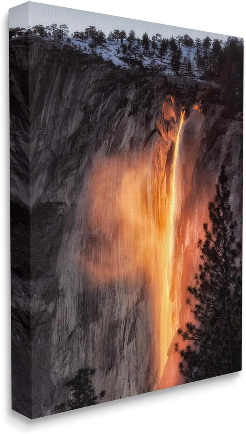 Stupell Industries Horsetail Falls Photography Canvas Wall Art Design by Dennis Frates