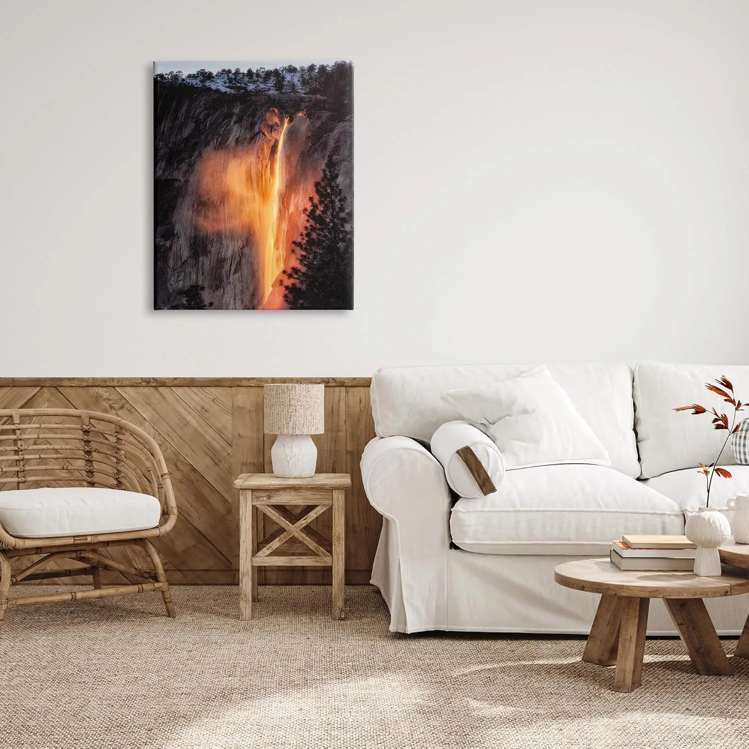 Stupell Industries Horsetail Falls Photography Canvas Wall Art Design by Dennis Frates