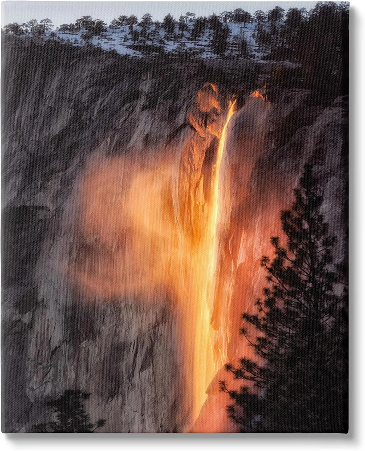 Stupell Industries Horsetail Falls Photography Canvas Wall Art Design by Dennis Frates