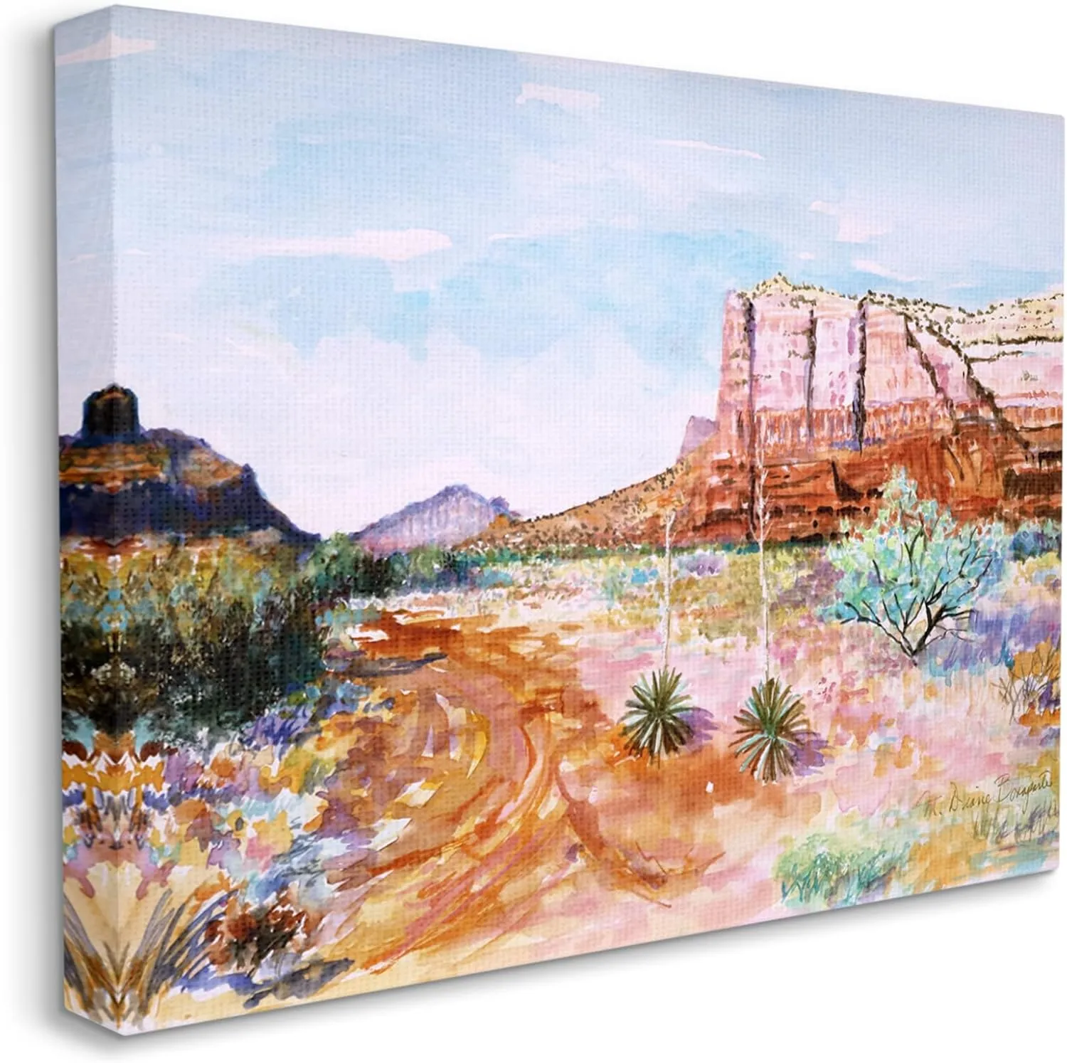 Stupell Industries Modern Desert Mesa Canvas Wall Art by Diane Bonaparte