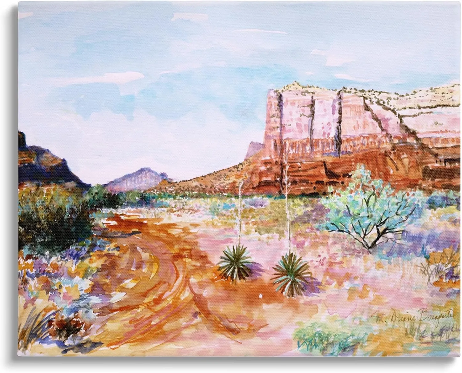 Stupell Industries Modern Desert Mesa Canvas Wall Art by Diane Bonaparte