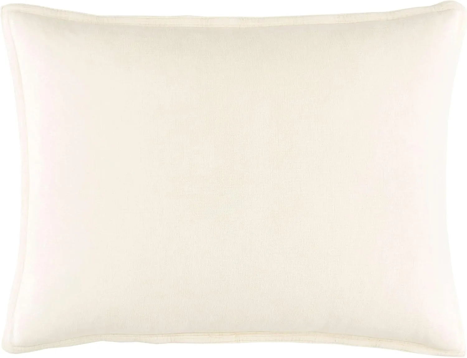 Sumptuous Chenille Sham, Standard, Ivory Solid Pattern