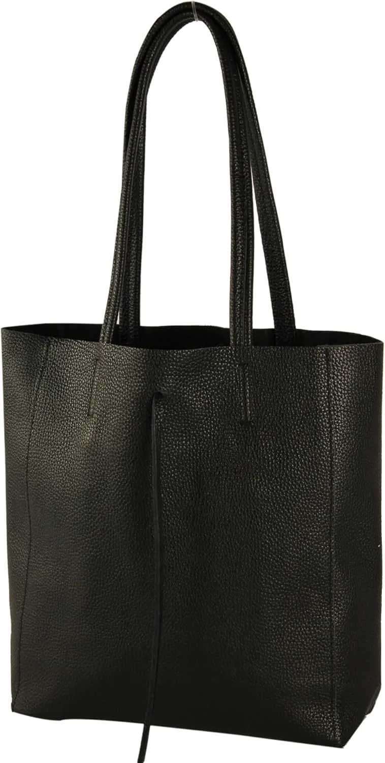 T253 - Leather Tote Bag for Women, With Inner Pocket