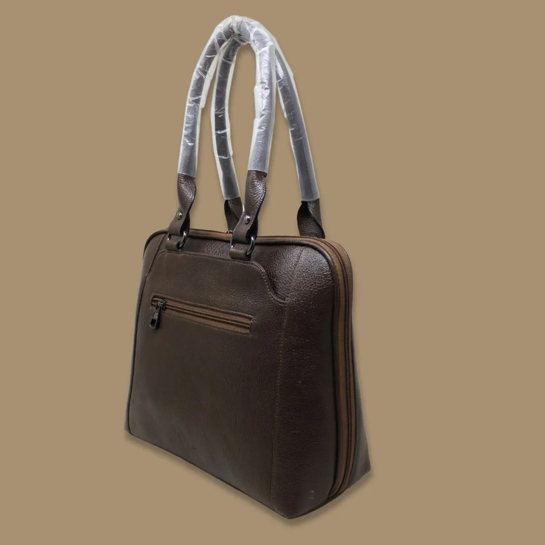 Tanvi Brown Genuine Leather Handbag for women Gs