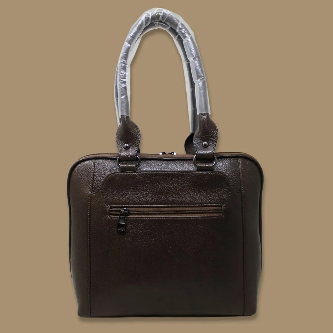 Tanvi Brown Genuine Leather Handbag for women Gs