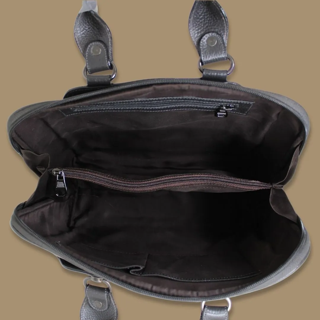 Tanvi Brown Genuine Leather Handbag for women Gs