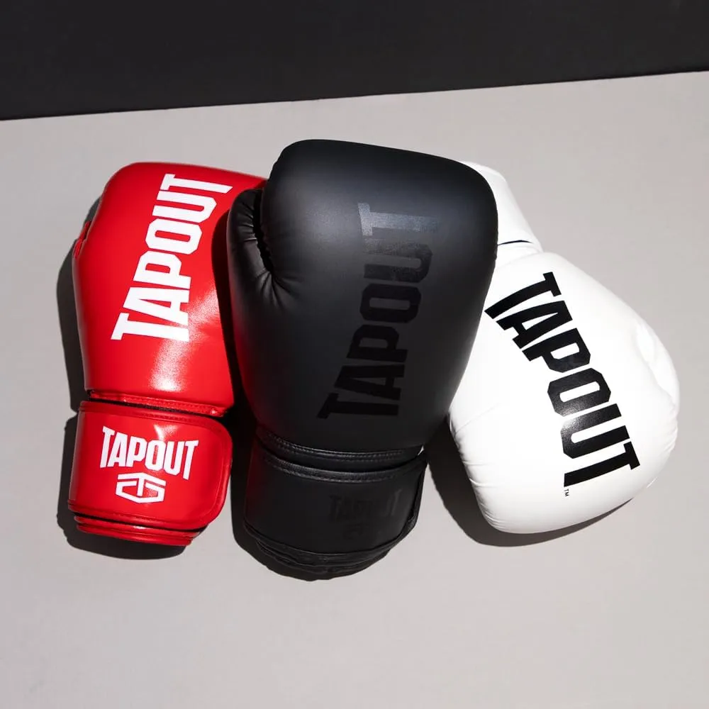 TAPOUT Boxing Gloves with Breathable Mesh Palm for Men and Women in Training, Muay Thai, Kickboxing, Sparring, and MMA