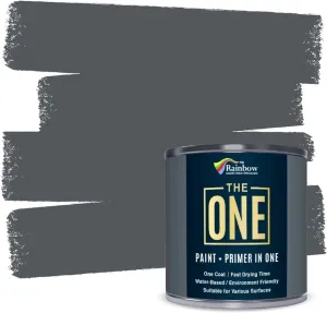 The One Paint - Satin Finish - Multi Surface Paint 250ml (Dark Grey)