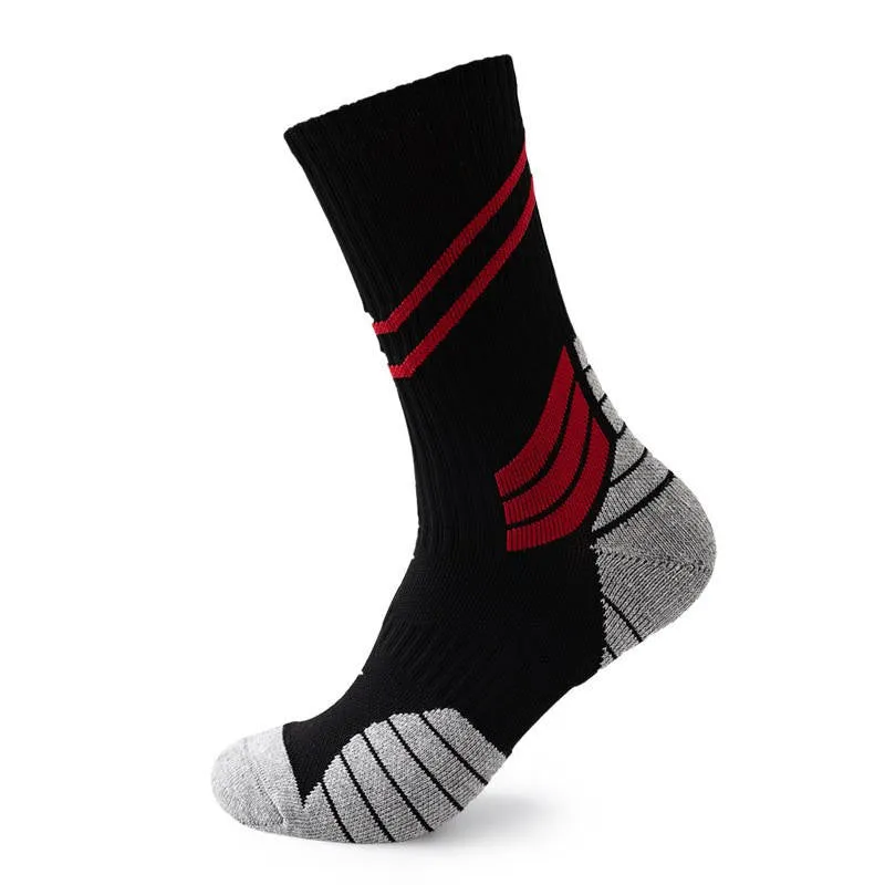 Thick Padded Compression Fitness Crew Socks | 3 Pairs