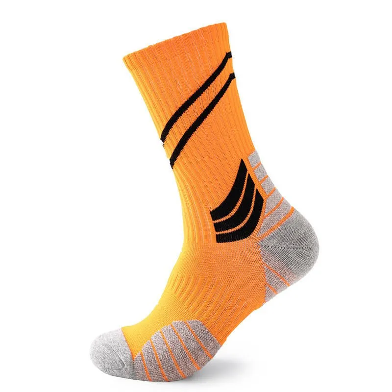 Thick Padded Compression Fitness Crew Socks | 3 Pairs