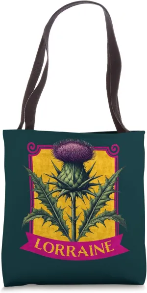 Thistle Flower Symbol of Lorraine France Tote Bag