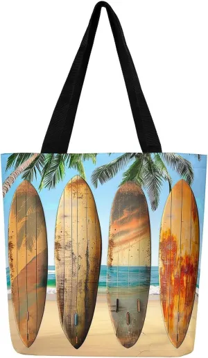 Tiger Canvas Tote Bag for Women,Romantic Rose Flower Tote Bag African Wild Animals Reusable Grocery Shoulder Bag