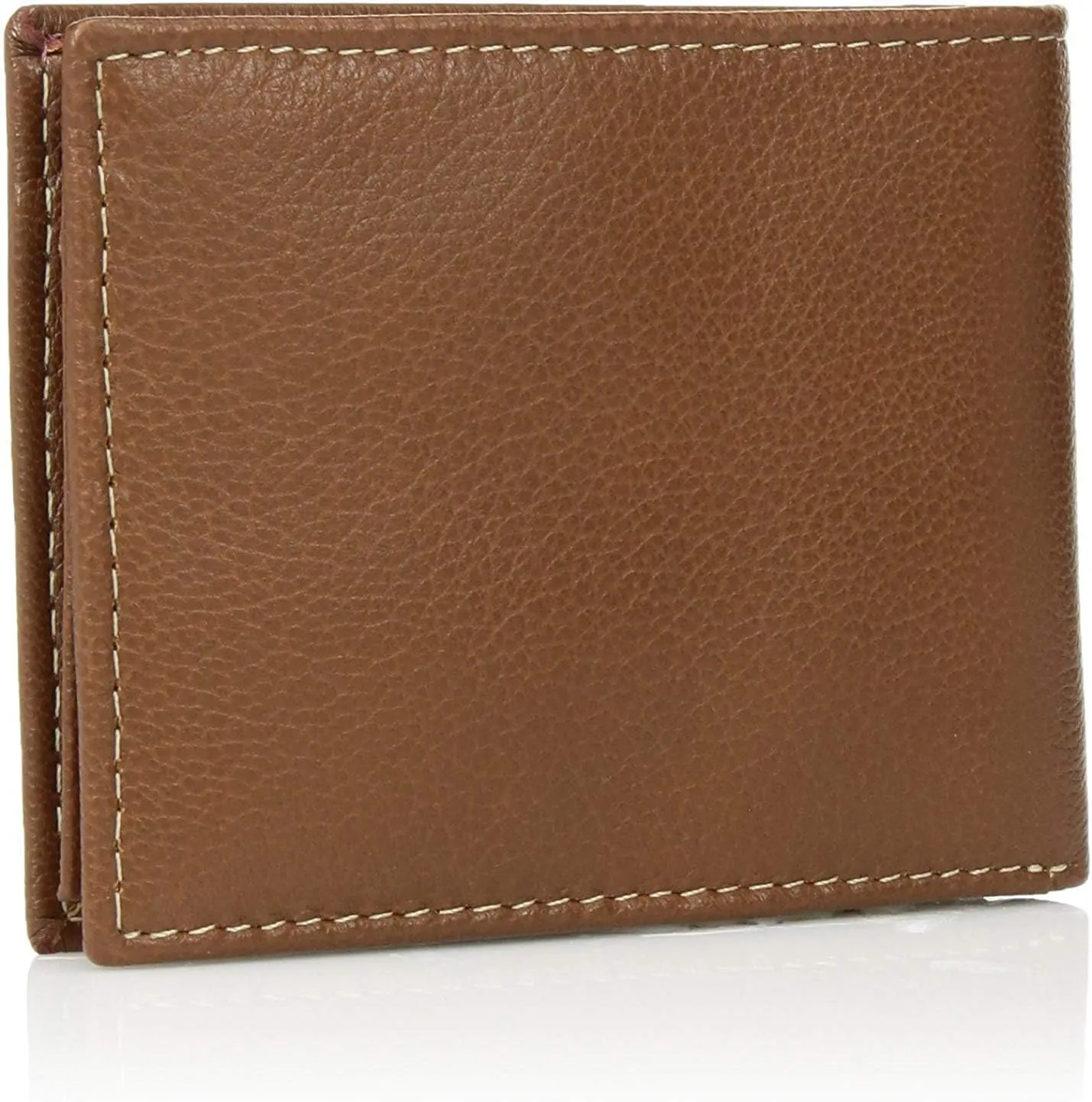 Timberland Men's Leather Wallet With Attached Flip Pocket, Tan, One Size