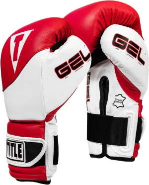 Title Boxing Gel Suspense Training Gloves, Red/White, 16 oz