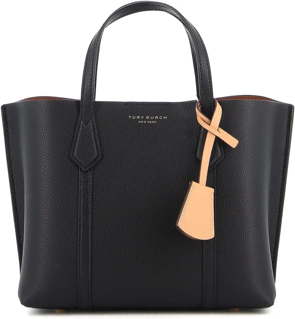 Tory Burch Perry Small Triple Compartment Leather Tote Bag