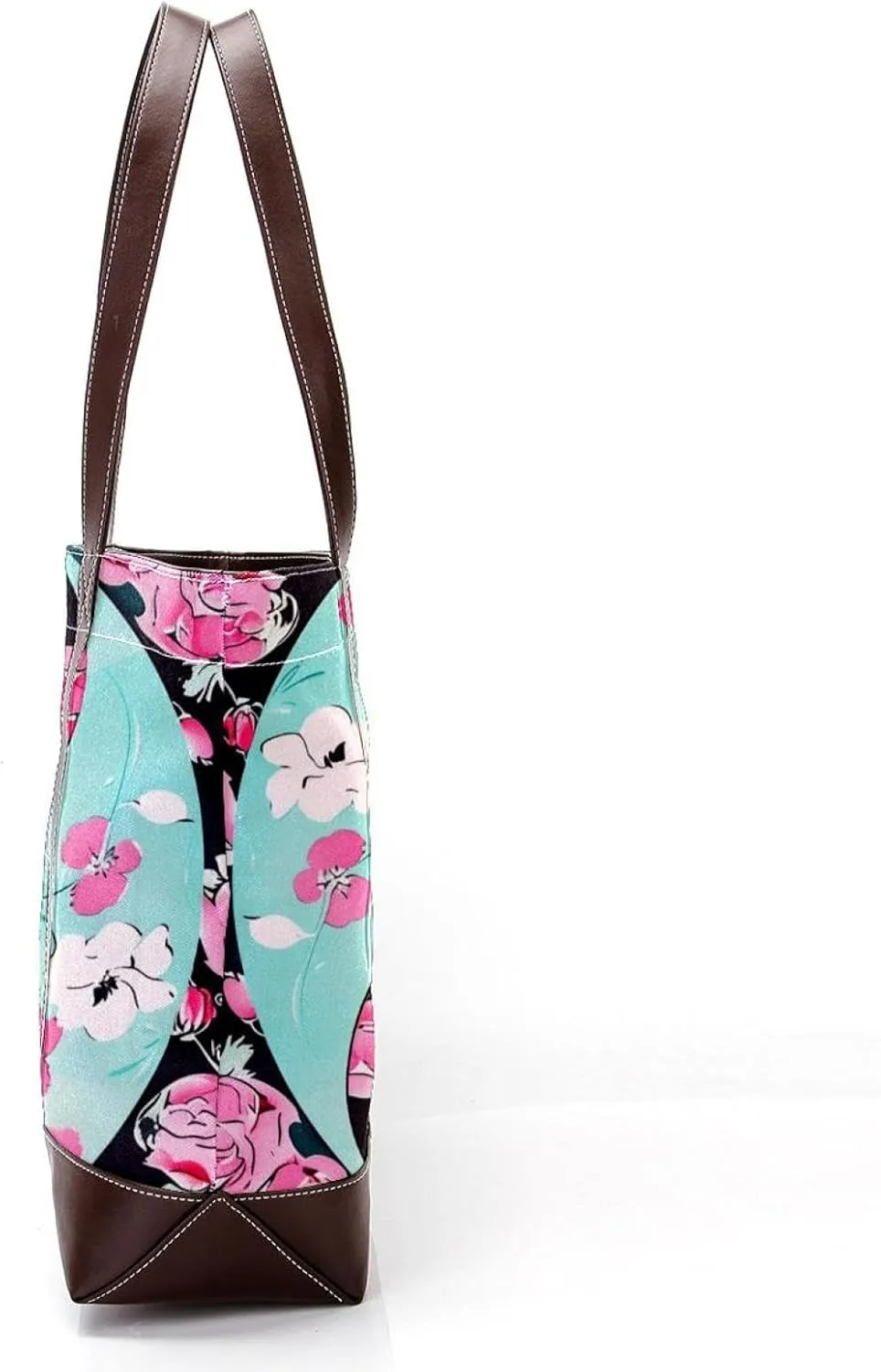 Tote Bag for Women, Large Tote Bag, Women's Tote Handbags, Yin Yang Gossip Pink Rose Flower, Womens Tote Bag