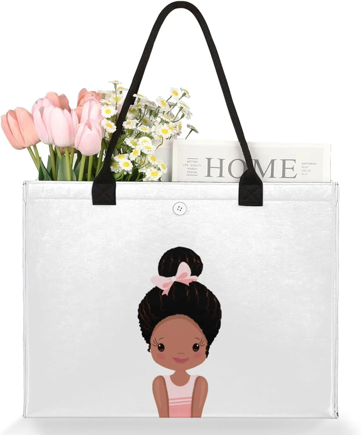 Tote Bag for Women Reusable Canvas Shoulder Bag