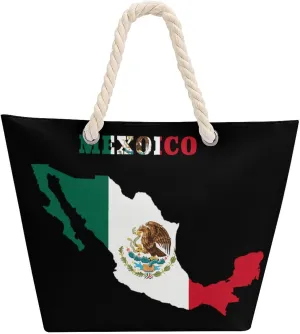 Tote Bag Large Handles Beach Bag with Zipper for Shopping Groceries Travel Outdoors Swim Pool Bag