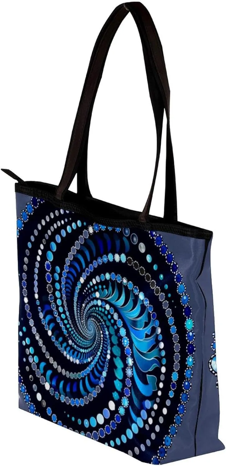 Tote Bag, Large Tote Bags for Women, Tote Bag with Zipper, Modern Flower Butterfly Hummingbird Vintage Art, Womens Tote Bag