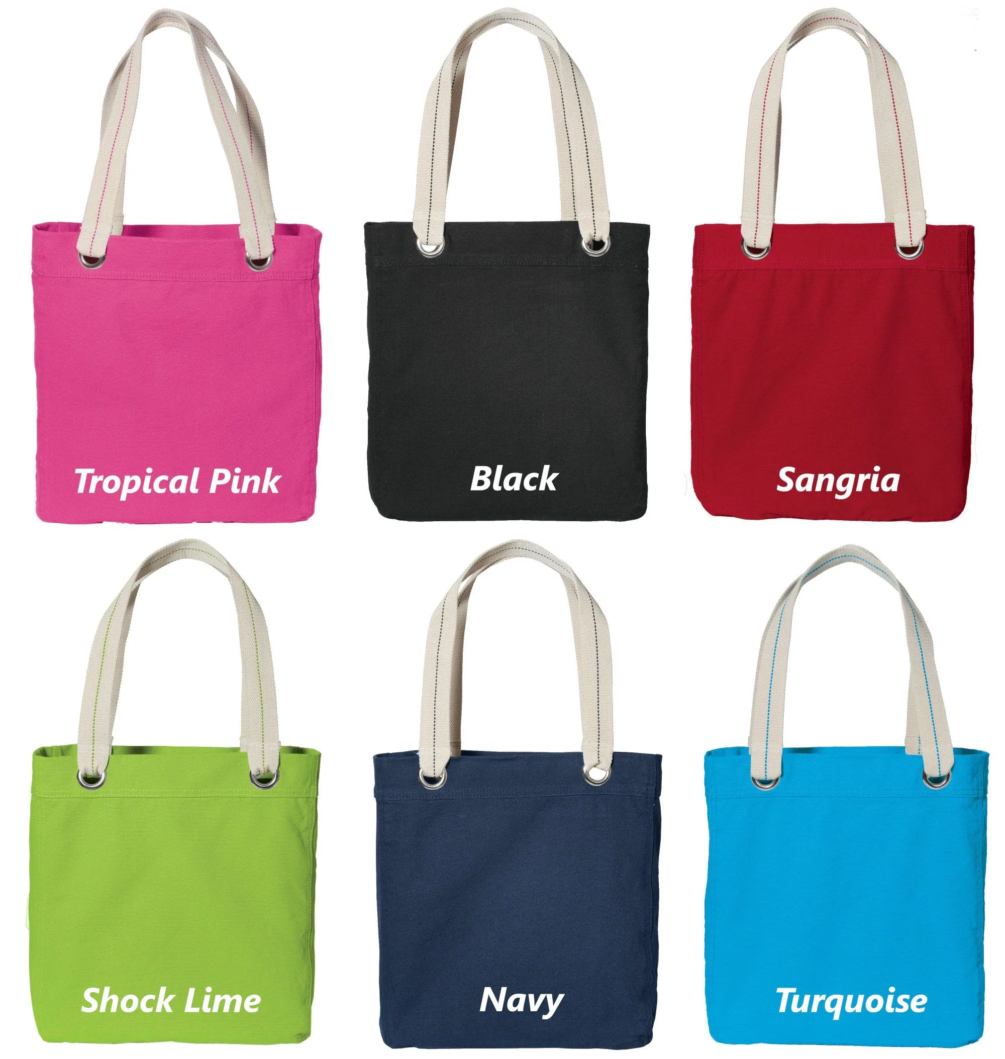 Tote or Lined Your Worldwide availability Personalized Discounted shipping Metal Text Grommets Embroidered with Canvas with Bag of Choice Design Contrast Baseball Name