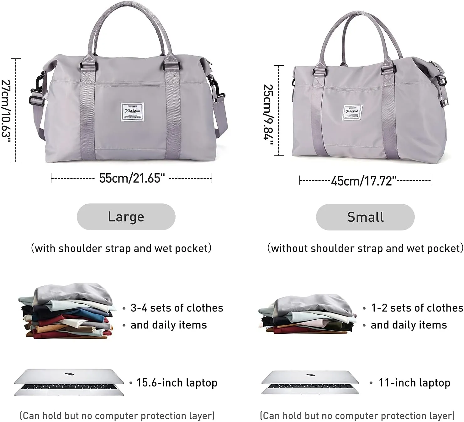 Travel Duffel Bag,Sports Tote Gym Bag,Shoulder Weekender Overnight Bag for Women