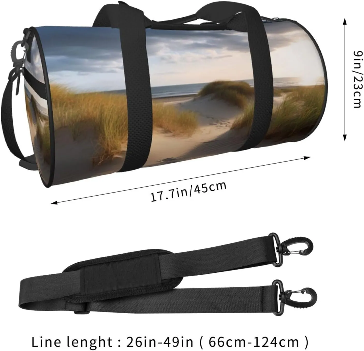 Travel Duffle Bag Weekender Bags For Men Women With Shoe Compartment Large Capacity Weekender Overnight Bag Beach Dunes Carry On Tote Bags Sport Gym Bag For Travel Yoga