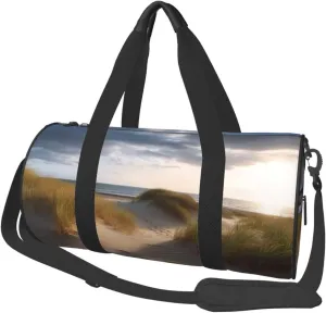 Travel Duffle Bag Weekender Bags For Men Women With Shoe Compartment Large Capacity Weekender Overnight Bag Beach Dunes Carry On Tote Bags Sport Gym Bag For Travel Yoga