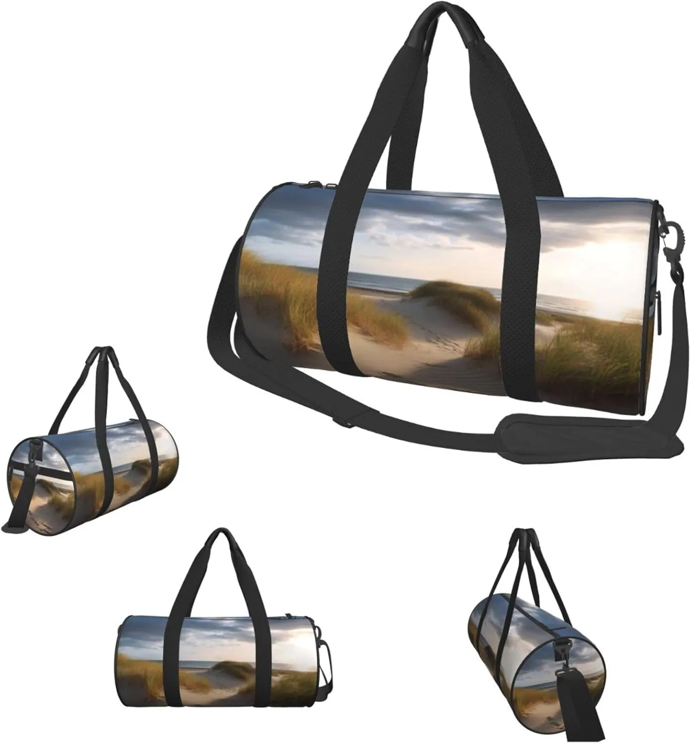 Travel Duffle Bag Weekender Bags For Men Women With Shoe Compartment Large Capacity Weekender Overnight Bag Beach Dunes Carry On Tote Bags Sport Gym Bag For Travel Yoga