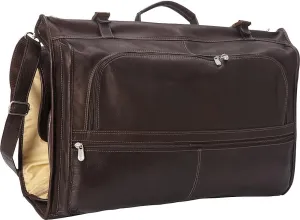 Tri-Fold Garment Bag, Chocolate, One Size, Charcoal