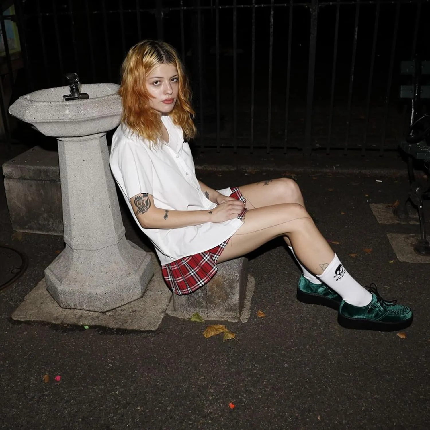 T.U.K. Shoes Velvet Viva Mondo Creeper