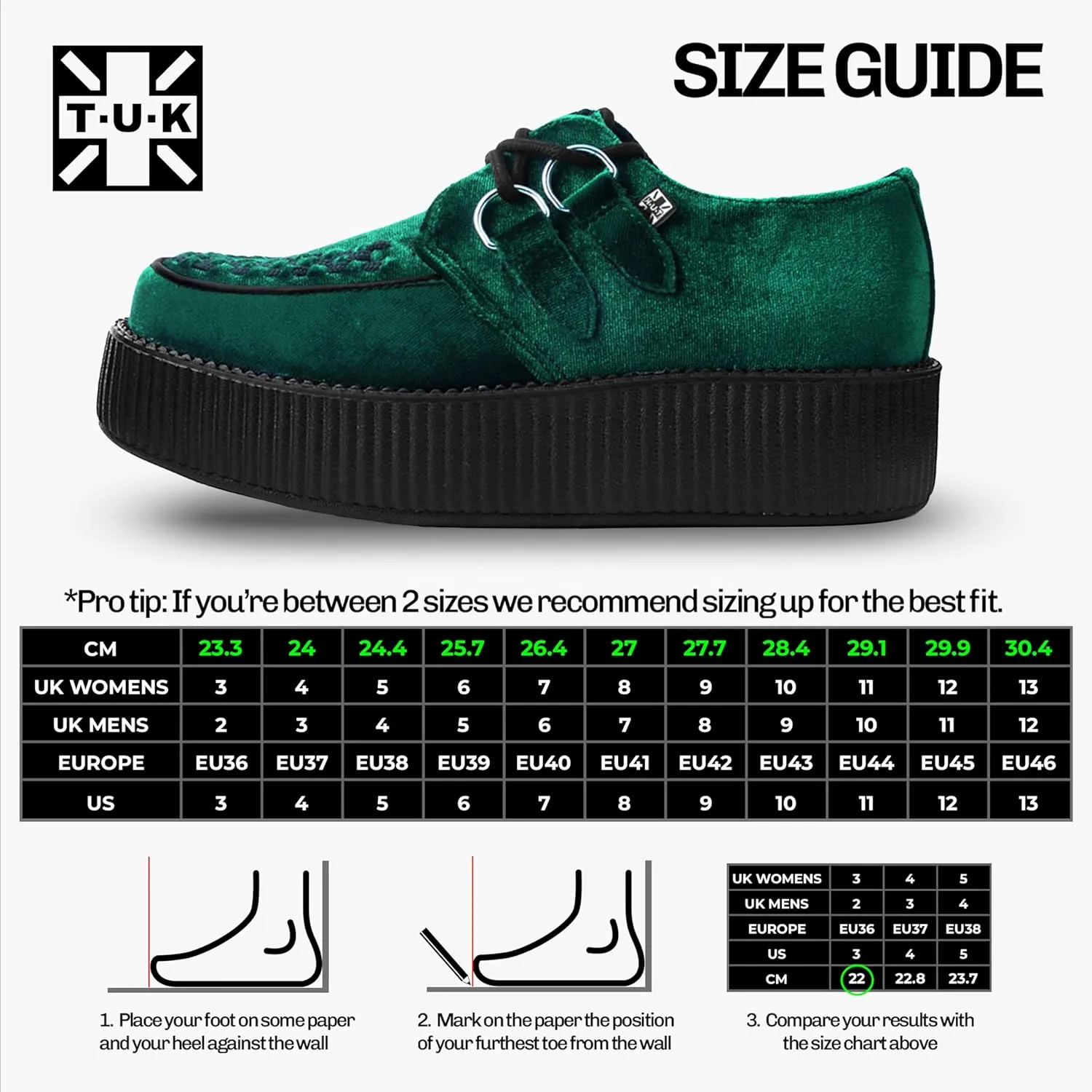 T.U.K. Shoes Velvet Viva Mondo Creeper