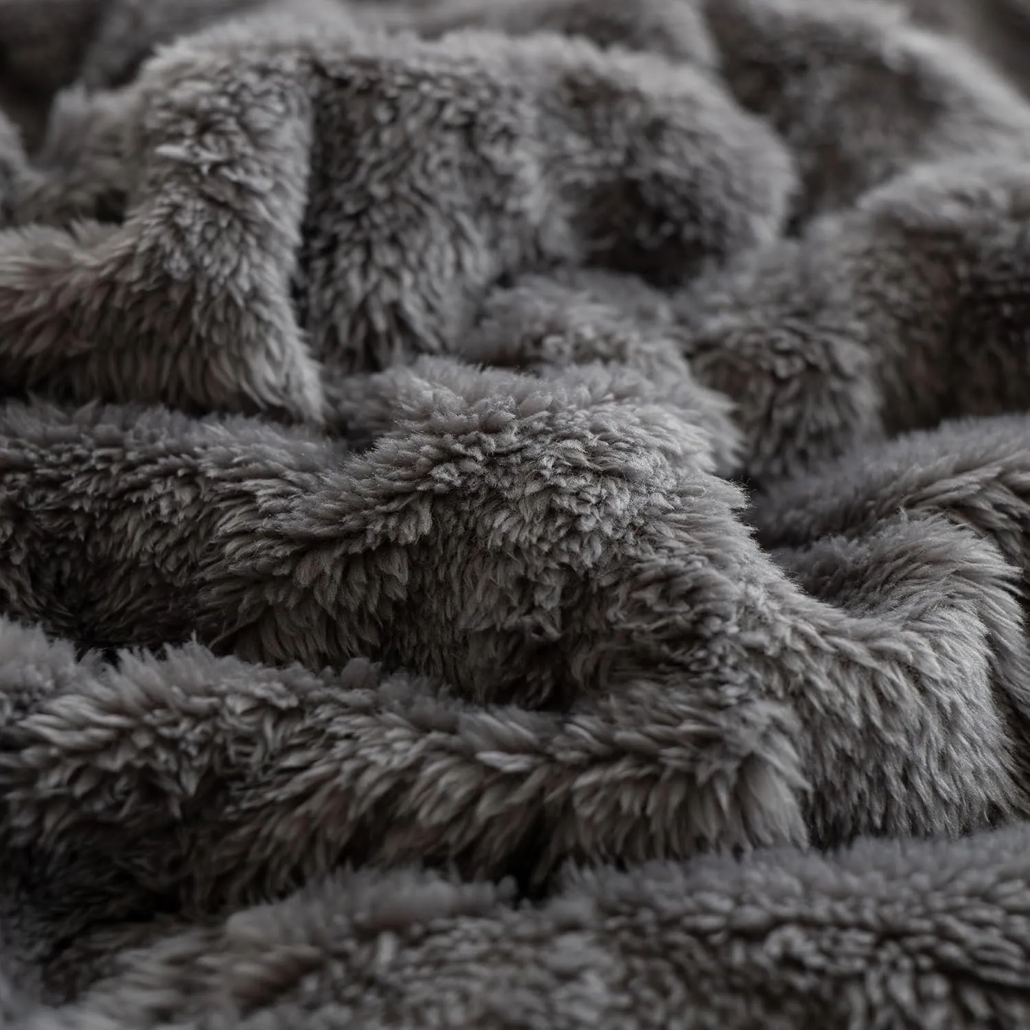 UKELER Cozy Sherpa Throw Blanket Queen Size 80 x 90 inch, Floral Throw Blanket for Bed, Couch, Sofa, Camping, Great Gift for Mother's Day, Father's Day, Thanksgiving, Christmas, New Year's, Dark Grey