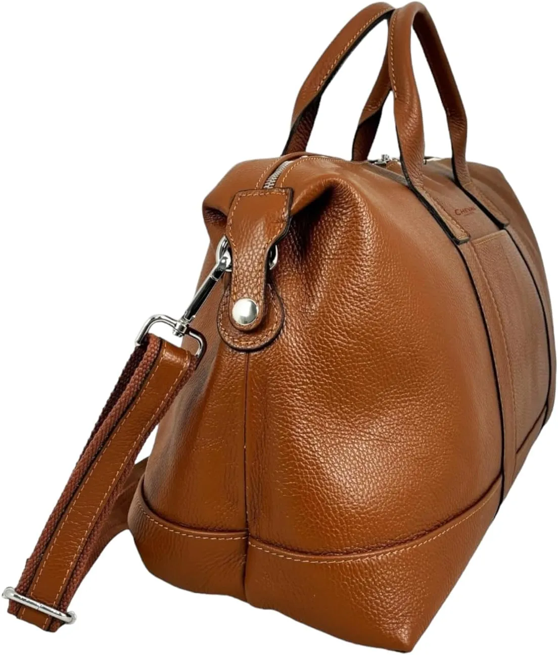 Ulisse Travel Bag, Genuine Leather Made in Italy (Leather)