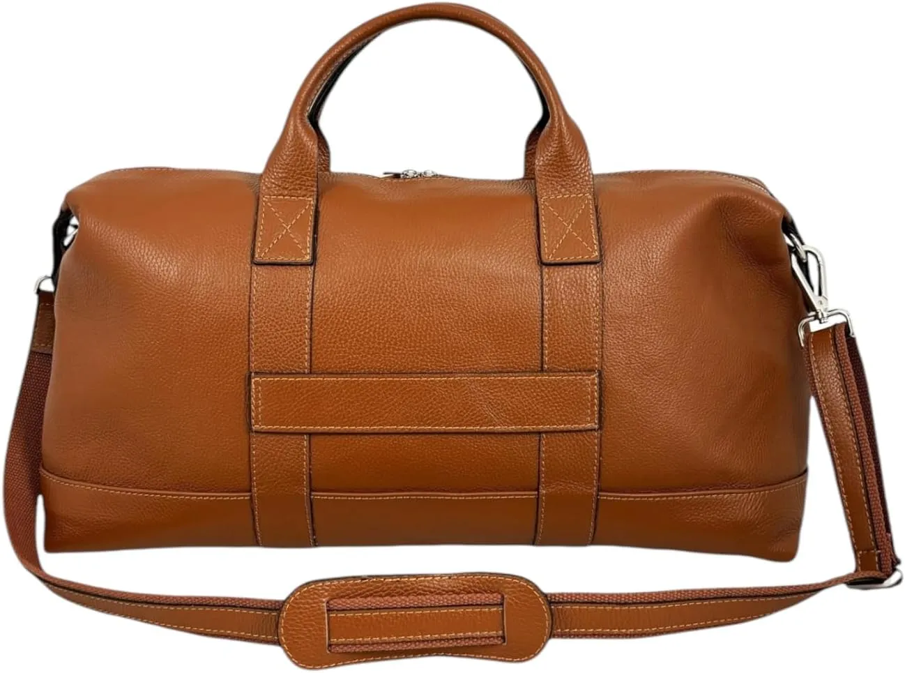 Ulisse Travel Bag, Genuine Leather Made in Italy (Leather)